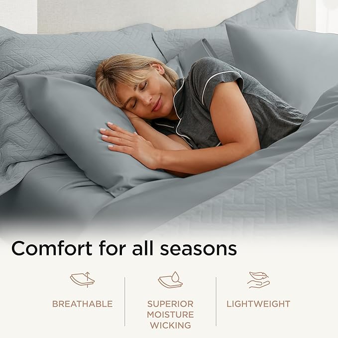 Threadmill Luxury Cotton Blankets for Queen Size Bed | All-Season 100% Cotton Queen Size Blanket | Jacquard Cozy Lightweight, Soft Breathable Coverlet fits Full Size Bed, 90x92 | Scottish Grey