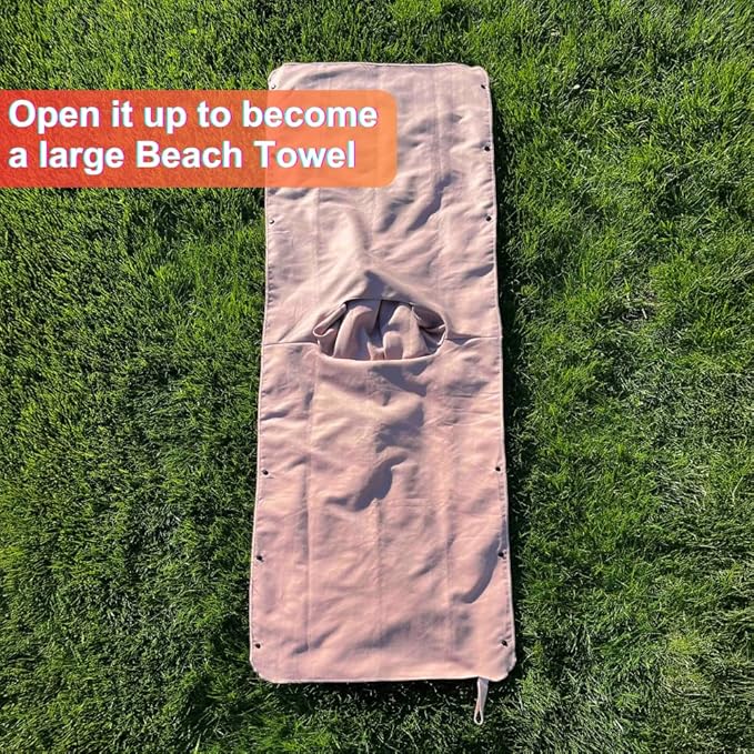 Beach Towel Blanket Changing Robe Surf Poncho for Surfing Swimming Pool Outdoor Camping, Microfiber Quick Dry Towel (Pink, Kids)