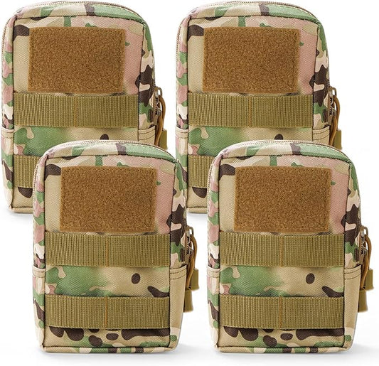 Gogoku 4-Pack Molle Pouch Tactical Molle Pouches Compact Utility EDC Waist Bag Pack