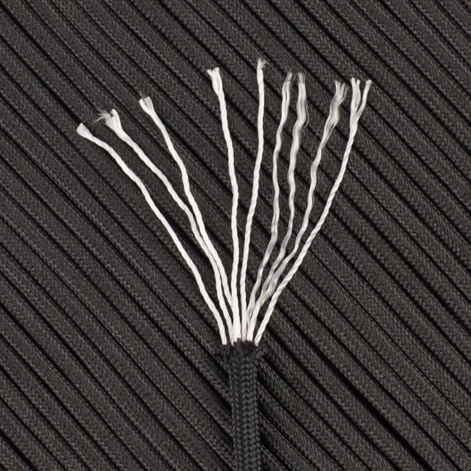 Paracord 550 lb, 7 Strand Paracord Rope 50ft 4mm, Nylon Parachute Cord for Camping, Forest Camo