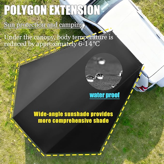 Car Camping Tent for BMW X1 X2 X3 X4 X5 X6 X7 Z4 M1 M3 M4 M6, Car Awning Rooftop Tent Watertight Fabric Family Camping Quick Setup Portable Road Trip Accessories