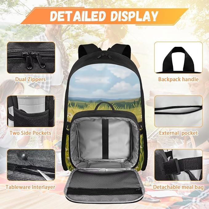 HUGS IDEA Corgi School Backpack for Girls 6-8 Cute Bookbag for Preschool Girls Kids Schoolbag with Lunchbox 17 Inch School Back Pack for Elementary Students Supplies