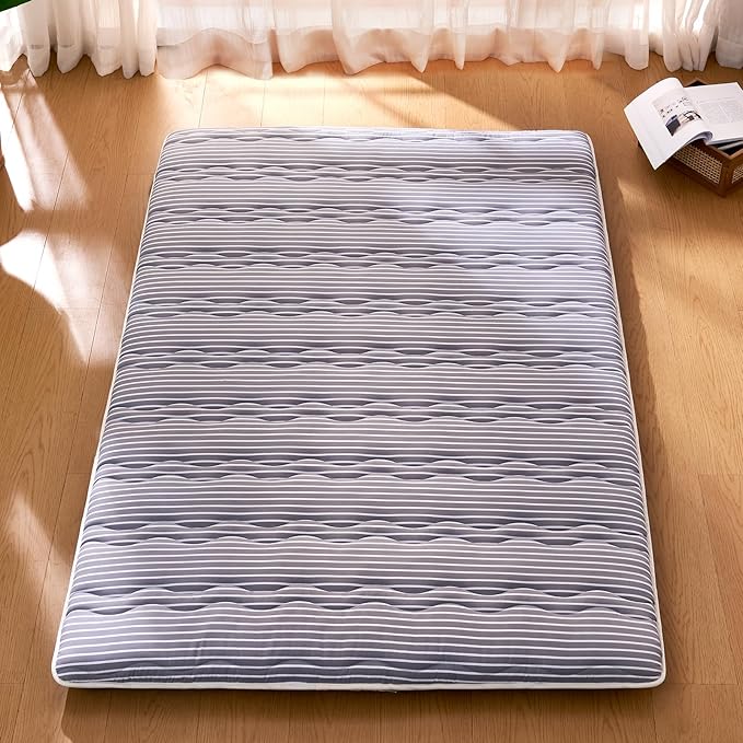 Premium Foam Japanese Floor Mattress Futon Mattress,100% High Density Comfortable Foam, Thicken Tatami Mat Sleeping Pad, Ideal for Comfort and Support, Queen (80" X 60")
