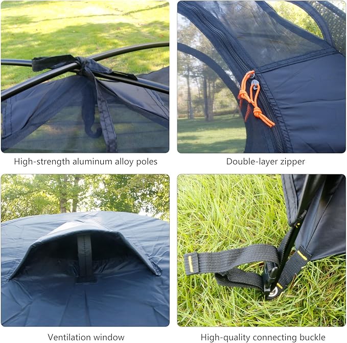 HILLMAN 1/2/3/4 Person Tents for Camping Instant Lightweight Backpacking Tents Easy Set Up Waterproof Family Camping Tent with Rainfly & Carry Bag Portable Dome Tent for Camping Hiking & Traveling