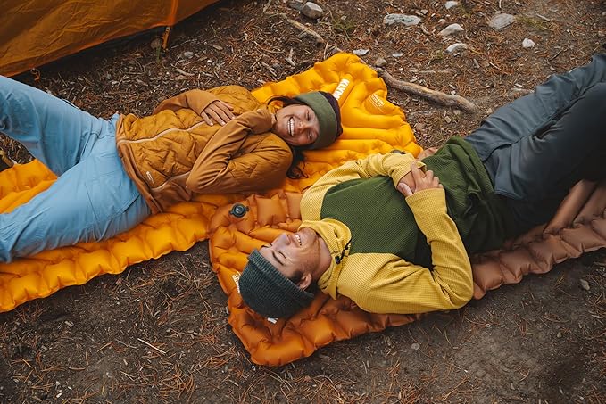 KLYMIT Insulated Static V2 Inflatable Sleeping Pad | Upgraded Comfort | Portable, Ultralight, Easy to Inflate, Foldable Air Bed for Camping, Backpacking & Hiking — Blend
