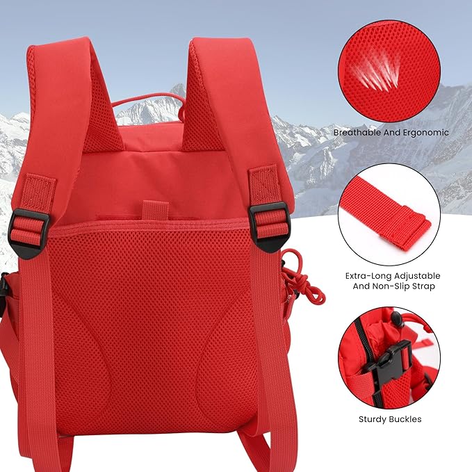 9L Mini Tactical Backpack for Men Women,Small Military Tactical Backpack for Sport,Gym,Hiking,Travel,Camping(Red)