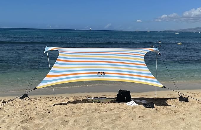 Neso Tents Grande Beach Tent, 7ft Tall, 9 x 9ft, Reinforced Corners and Cooler Pocket