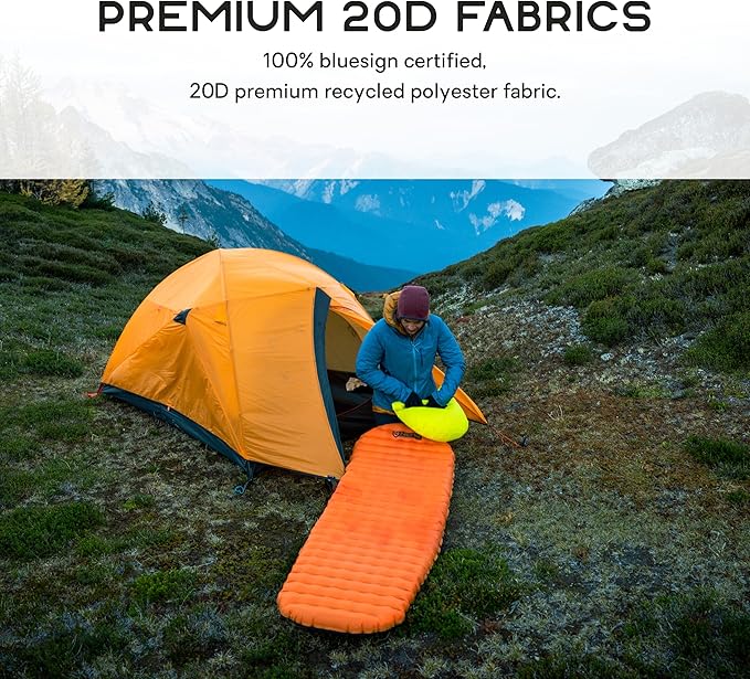 Nemo Tensor Ultralight Insulated Sleeping Pad (2022) | Insulated Camping Sleeping Pad with Quiet Support, Regular Wide