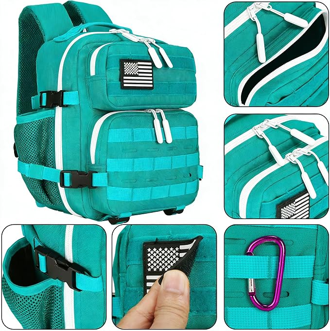 9L Mini Tactical Backpack for Men and Women Tactical Backpack Small for Hiking Small Tactical Bag Fitness Pack