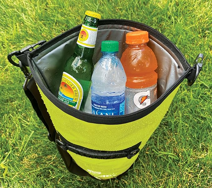 Enthusiast Gear Insulated Dry Bag Floating Cooler – 10L / 15L / 25L Roll Top, Leak Proof, Waterproof, Collapsible, with Padded Shoulder Strap - Perfect for Kayaking Fishing Beach
