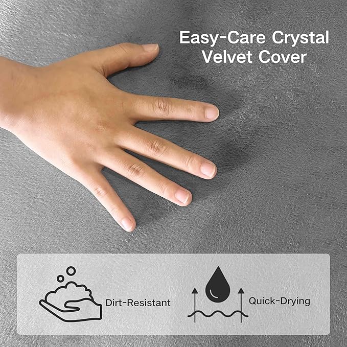 Swbvs Tri-Fold Memory Foam Mattresses, 6 inch Full Folding Mattress with Washable Covers, Reversible Design, Foldable Topper for Travel&Guests 75" x 54" x 6"