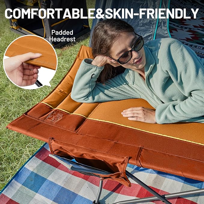 TIMBER RIDGE Extra Wide Heavy Duty Camping Cot for Adult, Easy Set Up Oversized Sleeping Cot with Carry Bag for Camping, Travel and Outdoors, Support up to 450lbs