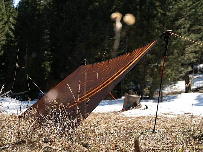 VIAM Outdoors | Baldy Ultralight Waterproof Tarp | 1.1oz Silpoly | Tan…