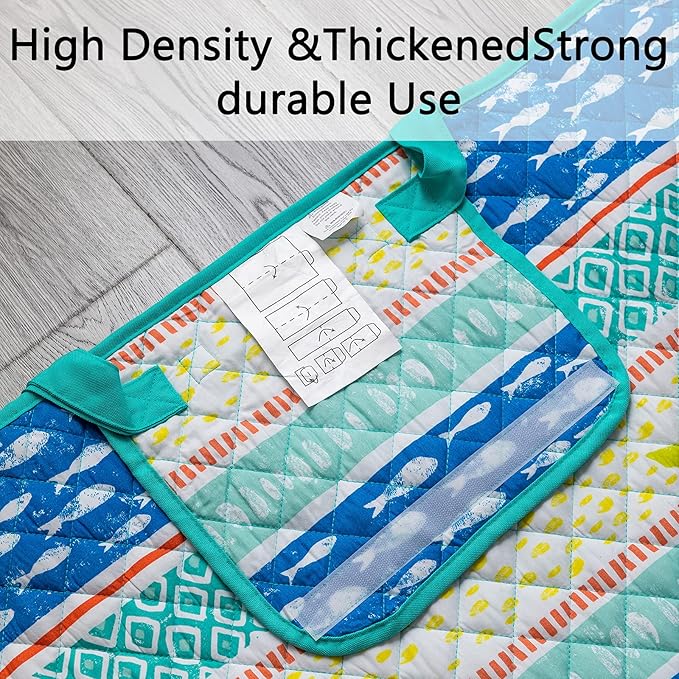 Picnic Blanket Beach Blankets 60 x 70 Inches Foldable Portable Family Outdoor Park Beach Mat for Camping on Grass Oversized Seats Waterproof Durable Sand Resistant Picnic Mat for Kids