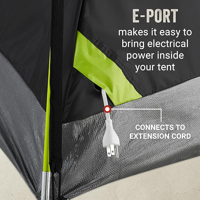 Coleman Sundome Dark Room 4/6 Person Tent, Blocks 90% of Sunlight to Keep Inside Cool, Weatherproof Tent with Rainfly Sets Up in Minutes