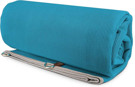 CGEAR Original Sand-Free Outdoor Rug Camping Mat - Water-Resistant & Anti-Fade Material - Military-Grade - Reversible Design - Area Rug for Beach, RV, & Picnics - Travel Bag