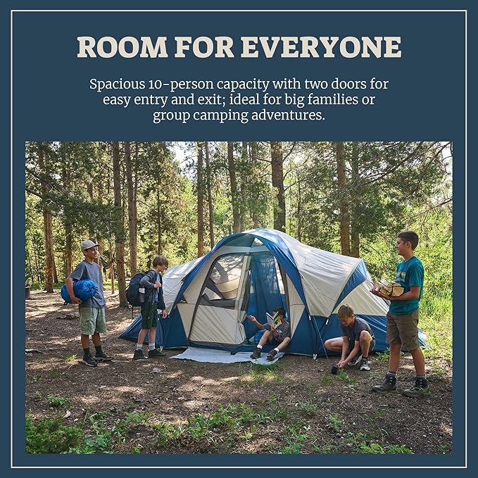 Wenzel Modified Dome Camping Tent for Car Camping, Traveling, Festivals, and More