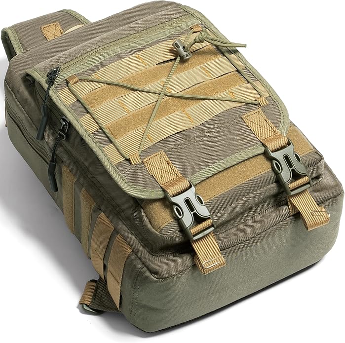 NICGID Tactical Military Backpack Daypack Molle Army Assault Pack Bug Out Bag Travel Fishing Hiking Trekking Rucksack