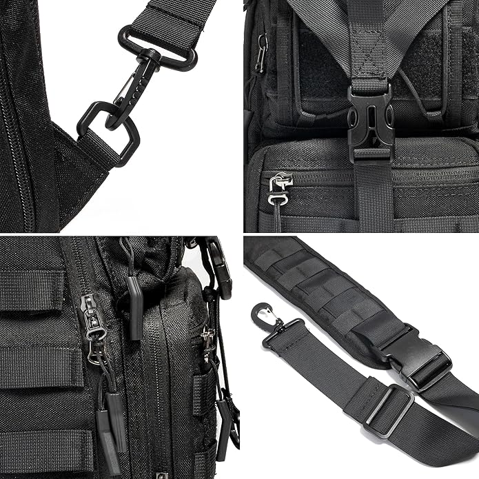 NICGID Tactical Military Backpack Daypack Molle Army Assault Pack Bug Out Bag Travel Fishing Hiking Trekking Rucksack