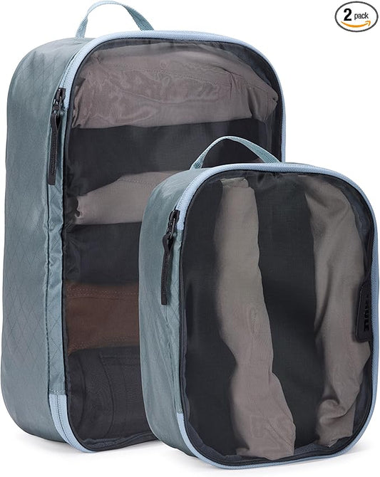 Thule Packing Cube Set, Includes Medium & Small Cubes, Transparent Fabric, Organize Clothing, Easy to Pack