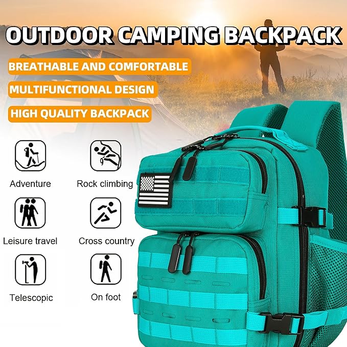 9L Mini Tactical Backpack for Men and Women Tactical Backpack Small for Hiking Small Tactical Bag Fitness Pack