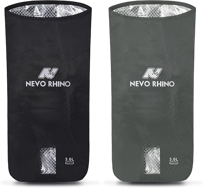 N NEVO RHINO 2PCS Water Bladder Insulator Bag, Protective Cooler Bag for 2L-3L Hydration Bladders, Insulated Water Bladder Sleeve Keeps Water Cool & Protects Bladders, Bladder is NOT Included