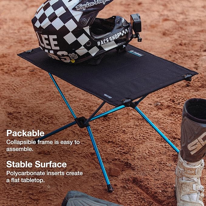 Helinox Table One Hard Top Lightweight, Collapsible, Portable, Outdoor Camping Table, Regular - 23 x 15 Inches, Coyote Tan