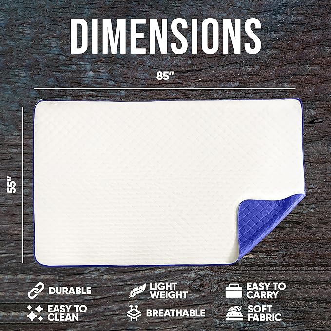 EverSnug Large Waterproof Outdoor Blanket - Extra Thick Premium Quilted Fleece, Waterproof & Windproof, Great for Camping, Picnics, Beaches, Stadiums, Dogs