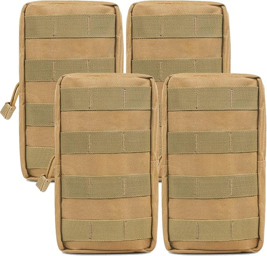 Gogoku 4-Pack Molle Pouch Tactical Molle Pouches Compact Utility EDC Waist Bag Pack