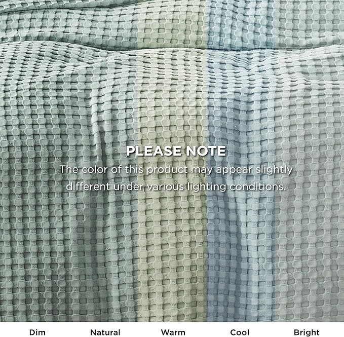 Bedsure Cooling Cotton Waffle Twin XL Blanket - Lightweight Breathable Blanket of Rayon Derived from Bamboo for Hot Sleepers, Luxury Throws for Bed, Couch and Sofa, Sage Green, 66x90 Inches