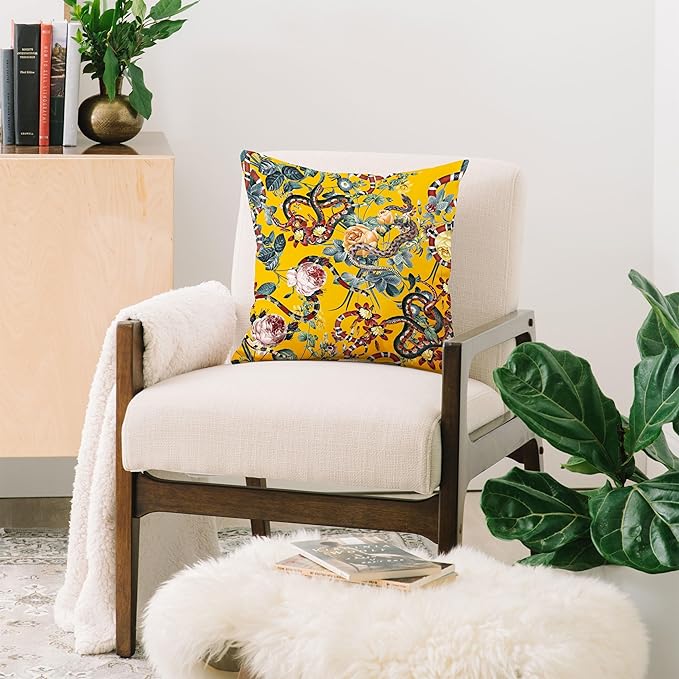 Society6 Dangers in The Forest III Throw Pillow Insert-Home Decor by Burcu Korkmazyurek, 16" x 16"