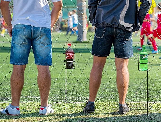 Sorbus® Outdoor Beverage Heavy Duty Drink Holder Stakes, Set of 4- Holds a Variety of Beverages Sizes - Great for Beach, Picnics, Tailgating, and More