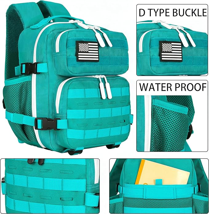 9L Mini Tactical Backpack for Men and Women Tactical Backpack Small for Hiking Small Tactical Bag Fitness Pack
