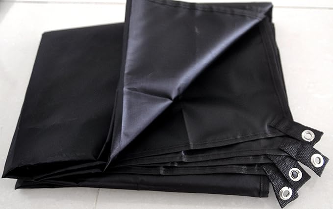 Waterproof Camping Tarp for Picnics, Tent Footprint, and Sunshade (Black-210x150CM)