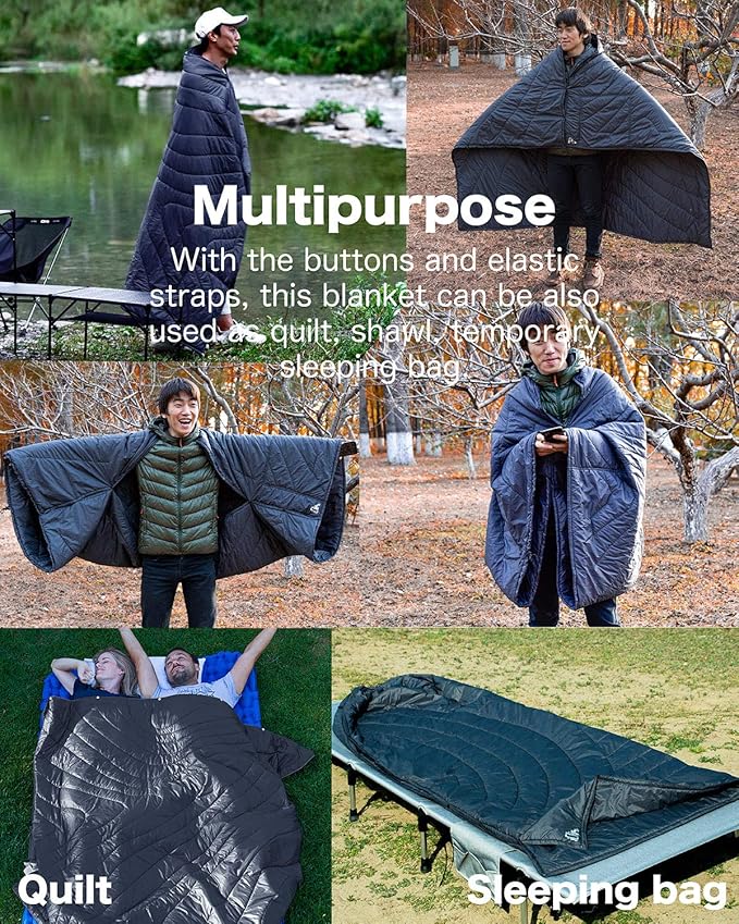 iClimb 3M Thinsulate Insulation Warm Camping Blanket Ultralight Compact