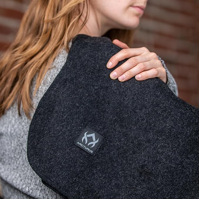 Arcturus Tahoe Wool Bed Blanket | Soft, Breathable Wool Blanket for Year-Round Comfort - King Size (90"x 108") | Thick & Washable (Charcoal Gray)