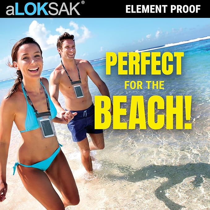 LOKSAK - aLOKSAK Waterproof Cellphone Dry Bags - Airtight Underwater Phone Pouch - Touch Screen Compatible - Diving Certified