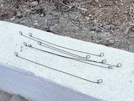 Sandbaggy Double Loop Rebar Wire Bar Ties | 16 Gauge | Made of Industrial Grade Wire | Great for Securing Rebar, Sandbags & More | Extra Long Length (12 Inch Length, Pack of 5000)
