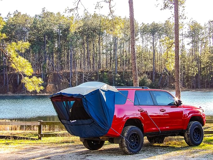 DAC Explorer 2 SUV & Minivan Tent – Universal Fit Vehicle Camping Tent for SUVs, Minivans & Wagons (Fits Honda CR-V, Toyota Highlander, Subaru Outback, Ford Explorer ) Easy Setup, Weatherproof