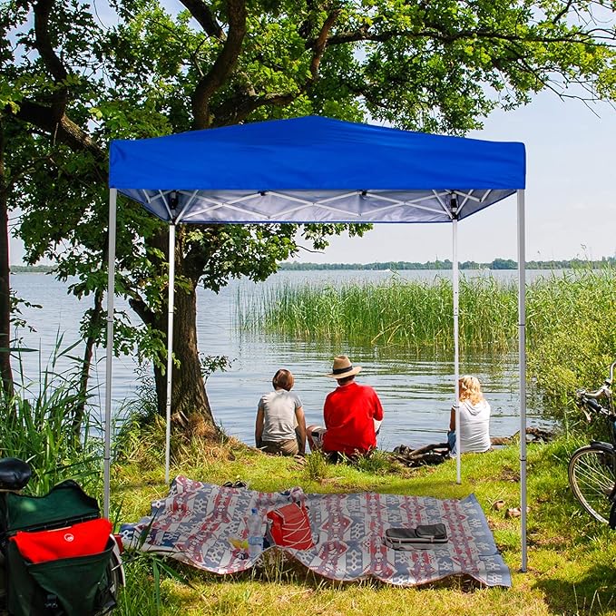 Sunnyglade 6x4 Ft Pop-Up Canopy Tent Outdoor Portable Instant Shelter Folding Canopy with Carry Bag(Royal Blue)