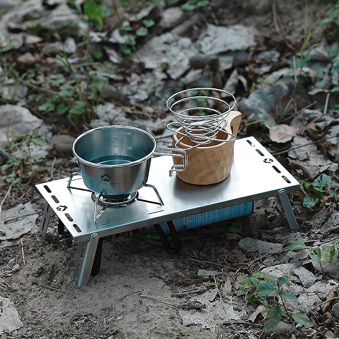 CAMPINGMOON 2pcs Set Stainless Steel Deep Type Camping Sierra Cup 450ml S-360