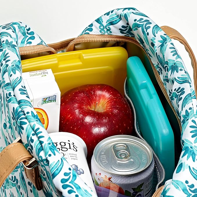 Cool Coolers by Fit & Fresh Slim Ice Packs, Quick Freeze, Space-Saving, Reusable Ice Packs for Lunch Boxes & Coolers