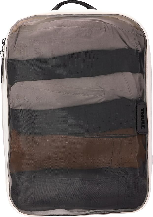 Thule Packing Cube, Size Medium, Transparent Fabric, Organize Shirts, Pants, Sweaters, Easy to Pack