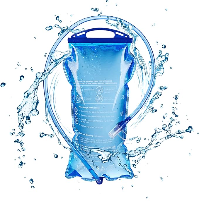TRIWONDER Hydration Bladder Water Reservoir 1.5 Liter 2L 3L BPA Free Water Bladder for Running Cycling Hiking Camping Backpack