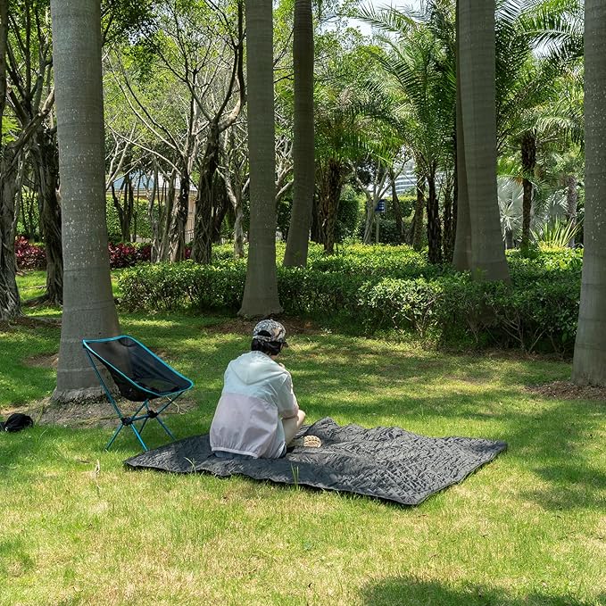 LOOGU Camo Blanket Waterproof Insulation Poncho Liner for Outdoor Camping, Hiking, Hunting, Survival, Backpacking, Picnicking