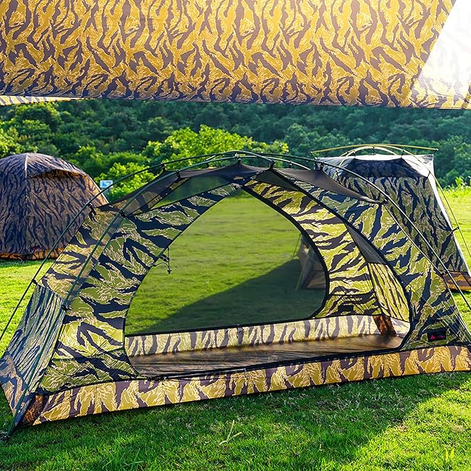 Camping Tent CAMO Backpacking Tent, Scout Portable Ultralight 3 Season Tent Waterproof for 2 Person Hiking, Mountaineering, Trekking