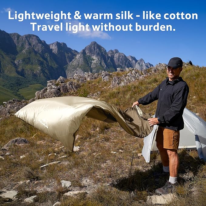 Naturehike Lightweight Compact Sleeping Bag, 59℉/32℉ Envelope Ultralight Backpacking Sleeping Bag Portable, Waterproof with Compression Sack for Cold&Warm, Camping, Traveling, Hiking