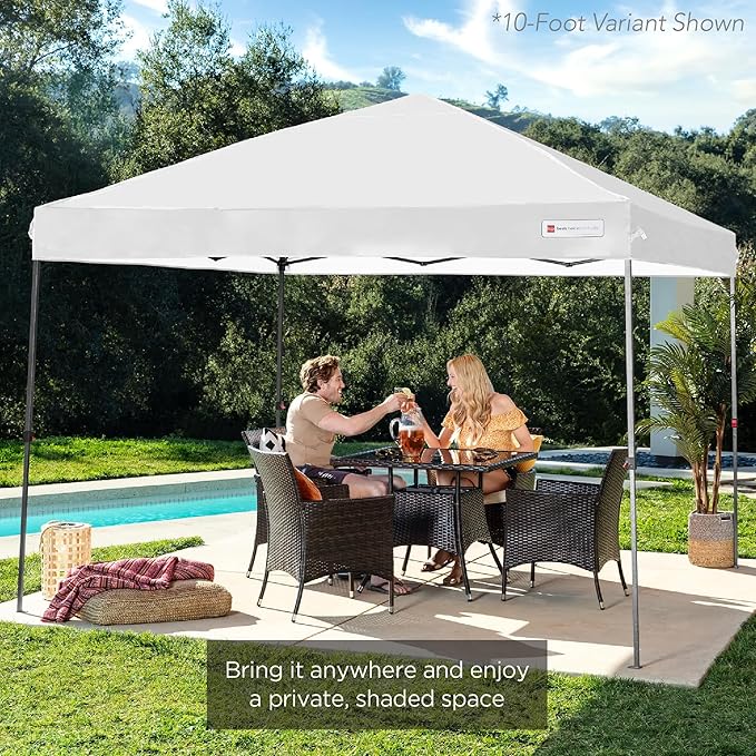 Best Choice Products 12x12ft Pop Up Canopy Tent, Outdoor Shade, 1 Person 1 Minute Set Up, Carry Case, 4 Weight Bags - White