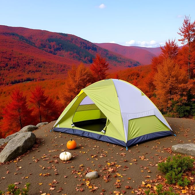 4-6 Person Dome Camping Tent, Family Camping Tent, 83x106 inches, Waterproof Oxford Flooring, for Fishing, Outdoor Camping, Hiking, Study Tours, Summer Camps.