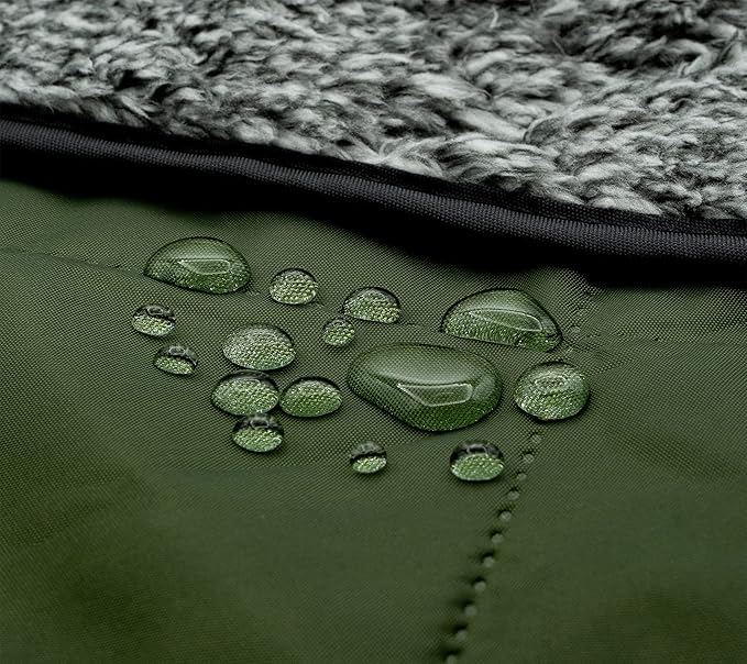 Sherpa Waterproof Outdoor Blanket. Large Sherpa Camping & Stadium Blanket for Cold Weather. Perfect for Picnic, Sports, Concerts, Outdoors, Boat. Windproof, Extra Warm, Machine Washable.